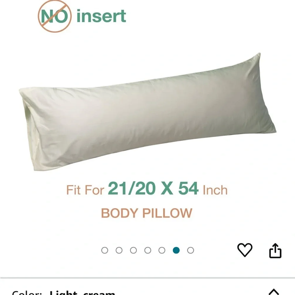 100% cotton body pillowcase